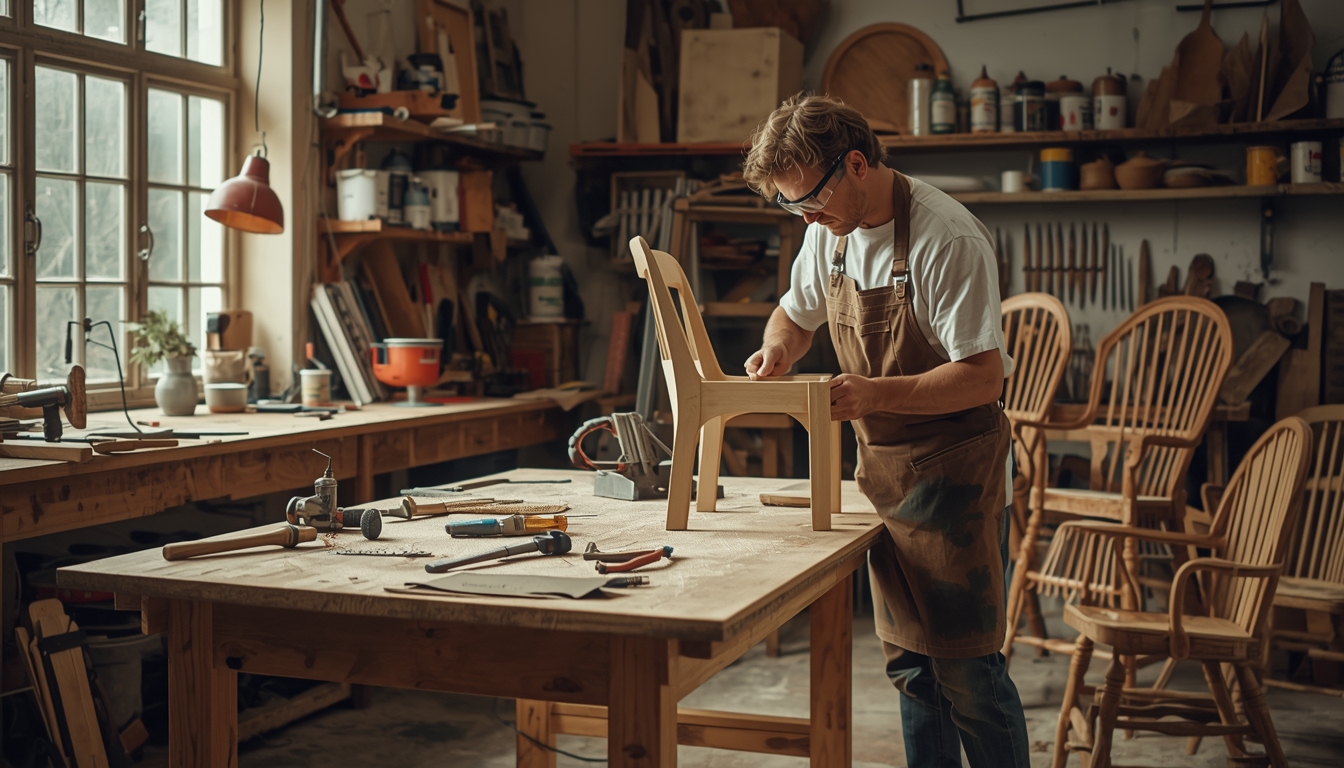 Professionelt værksted til havemøbler reparation